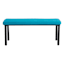 Grammercy Black Steel Slat Patio Bench