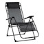 Steel Sling Gravity Patio Chair, Black