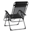 Steel Sling Gravity Patio Chair, Black