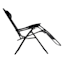 Steel Sling Gravity Patio Chair, Black