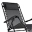 Steel Sling Gravity Patio Chair, Black
