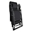 Steel Sling Gravity Patio Chair, Black
