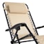 Steel Sling Gravity Patio Chair, Taupe