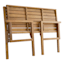 Honeybloom Acacia Wood Patio Foldable Bench