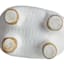 Indoor White Llama Ceramic Pot, Extra Small