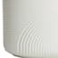 Indoor White Modern Lines Ceramic Pot, Medium