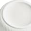 Indoor White Modern Lines Ceramic Pot, Medium
