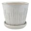 Indoor Laurel White Pot, Medium