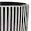 Crosby St. Indoor Black & White Stripe Planter, Small