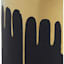 Crosby St. Indoor Gold Drip Black Planter, 4.7"