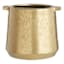 Found & Fable Indoor Gold Ceramic Handle Pot, 6.3"