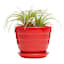 Indoor Red Beehive Ceramic Pot, Extra Small