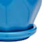 Indoor Hexa Blue Ceramic Pot, Extra Small