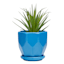 Indoor Hexa Blue Ceramic Pot, Extra Small