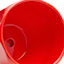 Indoor Hexa Red Ceramic Pot, Small