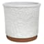 Honeybloom White Bloomsbury Ceramic Outdoor Planter, Medium
