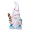 Baseball Gnome Outdoor Garden Statue, 10"