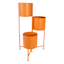 Sunny Club Orange Tiered Planter Stand, 30"
