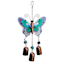Blue Butterfly Garden Wind Chime, 13.6x6.5