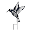 Silhouettes Yard Stake, Hummingbird