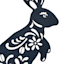 Silhouettes Yard Stake, Rabbit