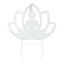 Found & Fable White Buddha Yard Stake, 20x24.5
