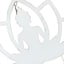 Found & Fable White Buddha Yard Stake, 20x24.5
