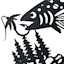 Garden Fish Yard Stake, 19.5"