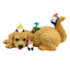 Dog with Gnomes Outdoor Garden Statue, 15.4"