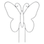 Silhouettes Garden Trellis, Butterfly