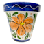 Hand Painted Spanish Multicolor Flower Outdoor Planter, Large