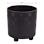 Indoor Mod Black Footed Ceramic Pot, Medium