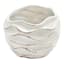Found & Fable Indoor Ivory Wavy Ceramic Pot, Medium