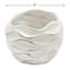 Found & Fable Indoor Ivory Wavy Ceramic Pot, Medium