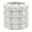 Crosby St. Indoor White Bubble Ceramic Pot, Medium