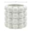 Crosby St. Indoor White Bubble Ceramic Pot, Medium