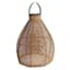 Honeybloom Wicker Outdoor Solar Lantern, Medium