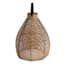 Honeybloom Wicker Outdoor Solar Lantern, Medium