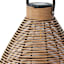 Honeybloom Wicker Outdoor Solar Lantern, Medium