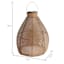 Honeybloom Wicker Outdoor Solar Lantern, Medium