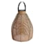 Honeybloom Wicker Solar Outdoor Lantern, Small