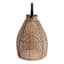 Honeybloom Wicker Solar Outdoor Lantern, Small