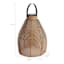 Honeybloom Wicker Solar Outdoor Lantern, Small