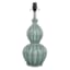 Providence Green Ceramic Double Gourd Medium Table Lamp Base, 19"