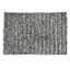 Essential Striped Black Bath Rug, 17x24