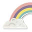 Tiny Dreamers Rainbow Wall Decor, 18x9