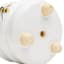 Honeybloom Indoor White Honeybee Stoneware Pot, Small