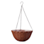Brown Faux Woven Hanging Basket, Large