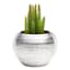 Crosby St. Indoor Silver Round Textured Planter, 5"