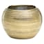 Crosby St. Indoor Gold Round Textured Planter, 4"